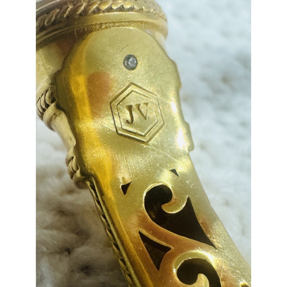 Julie Vos Cannes Cuff Bracelet Iridescent Rose 24K Gold Plate JV - Picture 2 of 3